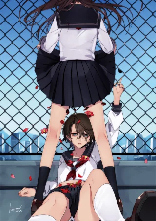 Upskirt attack [Original] (黒野ユウ)
