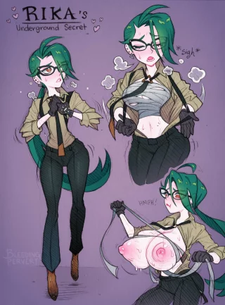 ‪💚 Rika Doodles (By @BleedingPervert)‬