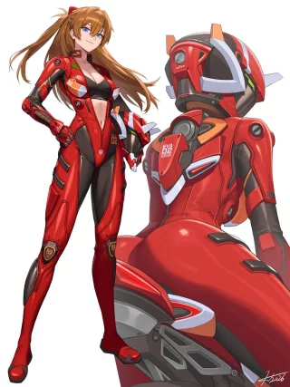 Bike Suit Asuka (HICHI) [Neon Genesis Evangelion]