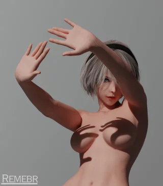 That shadow trend but with 2b (Remebr) [Nier:Automata]