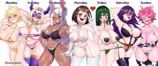 Deku’s weekly routine (Nicco) [My Hero Academia]