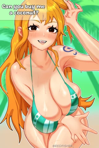 Nami need a coconut (redfisher) [One Piece]