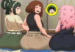 Tsuyu Asui, Uraraka & Mina (Daimus2)