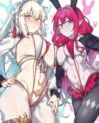 Bunny Oyakodon and a friend