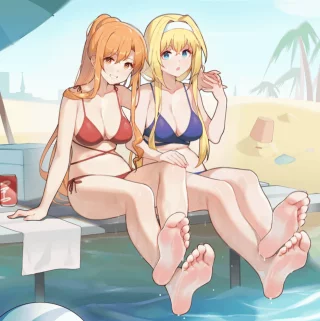 Cute feet are so delicious [Sword Art Online]