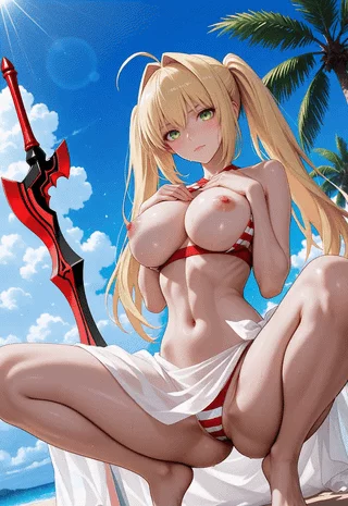 Nero Claudius has a big weapon to show you! [Fate Series]