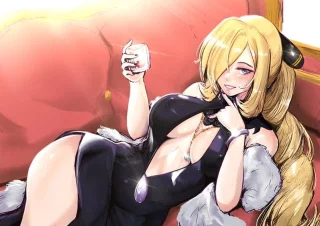 Care for a drink? (Cynthia)[pokemon]
