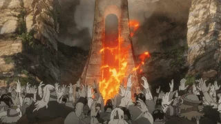 Stripped naked in front of a crowd - [Lupin the IIIrd the Movie: The Immortal Bloodline]