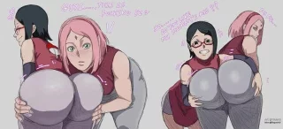 (Sarada) is way hotter and got such bigger ass than her mother so early