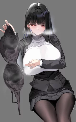 Rio taking off her bra
