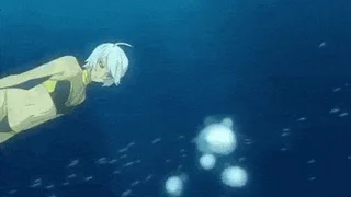 Akira Yamamoto and Melda Dietz are swimming in hot bikinis[Space Battleship Yamato 2199]