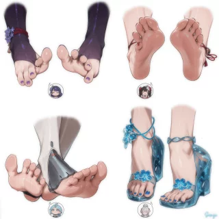 Gacha Game feet [Genshin Impact, Honkai Star Rail, Zenless Zone Zero, & Wuthering Waves) [@Sum1ji]
