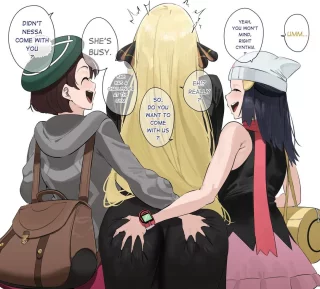 (Pokegirls) Really hot too when Cynthia is submissive ❤❤❤