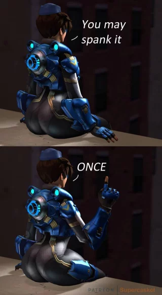 Tracer "You may spank it. Once." (Supercasket)