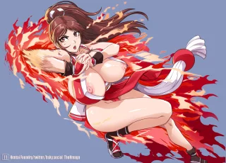 Chou Hissatsu Shinobi Bachi but with relistic physics so MAi's tits flash everyone in the arena (TheHmago)