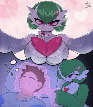 Sweet dreams, master~ [Art by Arzyparzy on X]