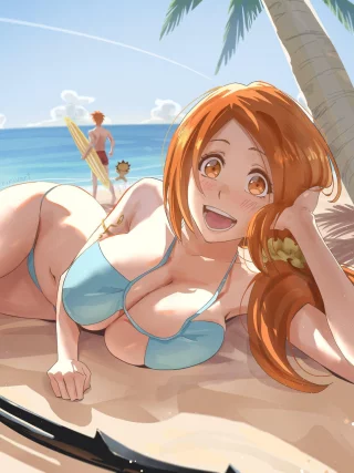 Orihime Beach Day [Bleach]