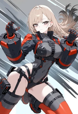 Red/Gray Mech Suit