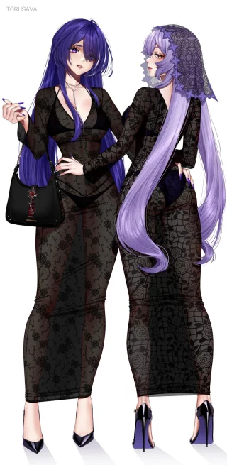 Acheron & Black Swan [Honkai Star Rail]