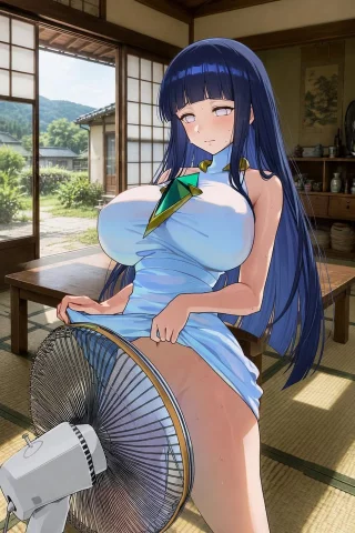 Hinata a little sweaty