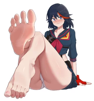 Ryūko Matoi's visible underwear (AlfaKronoxis) [Kill la Kill]