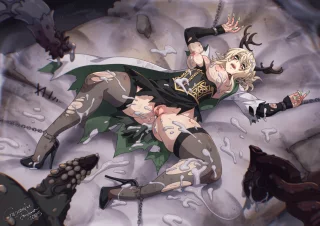 Bryn defeated by monster schlongs [Deathblight] (Crescentia Fortuna / Projekt Wolfenstahl)