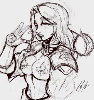 Sister WIP! Art by me