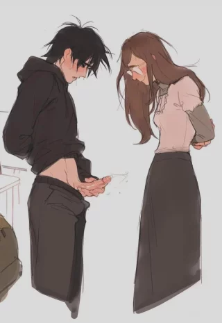 "Fascinating. So, this is how it looks when a male ejaculates. How interesting... Now, describe to me how that felt, please... In detail-" (l wanna be the nerd who you've decided to humor)