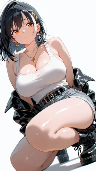 Loose Leather Jacket