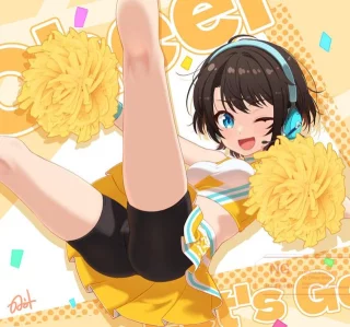 Cheerleader Subaru Providing a Nice View [Hololive]
