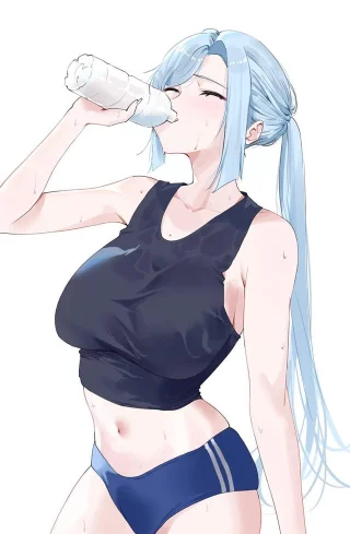 Sweaty Shenhe Hydrating [Genshin Impact]