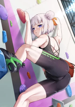 Cute Fit Rock Climber Girl [Original]