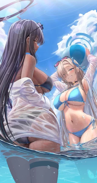 Asuna and Karin [Blue Archive]